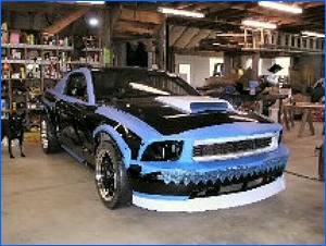 Customized on Of 12 Customized Mustangs Mustang Interceptor At The Sema Show