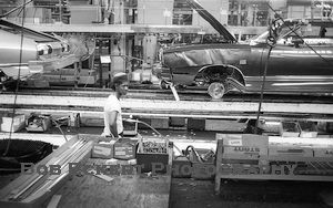 Worker at the Ford Assembly Plant