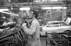 Workers in Mustang II Assembly Plant